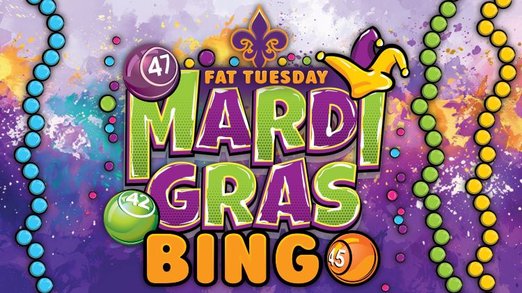 Fat Tuesday Mardi Gras Bingo