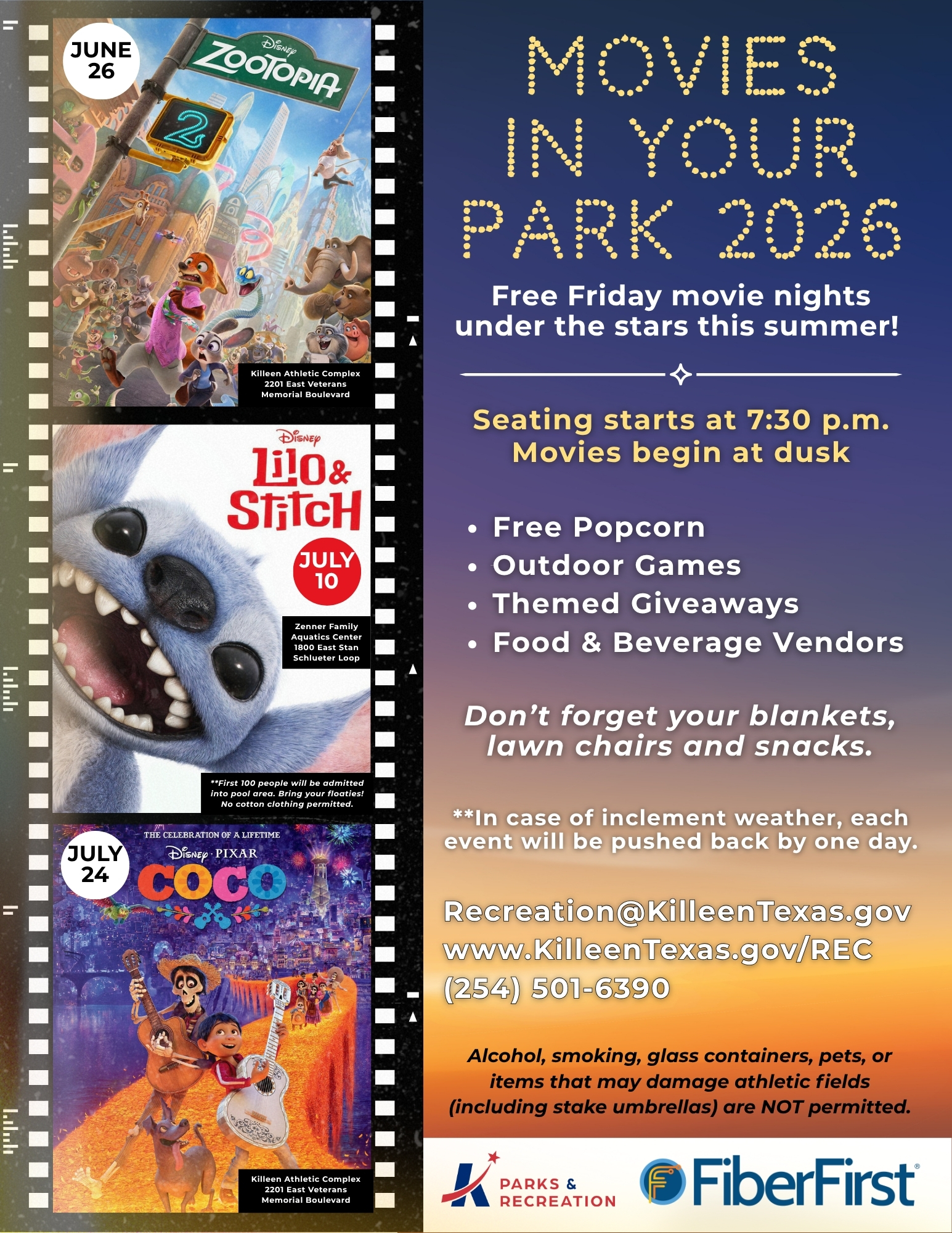 City of Killeen - Movies in Your Park