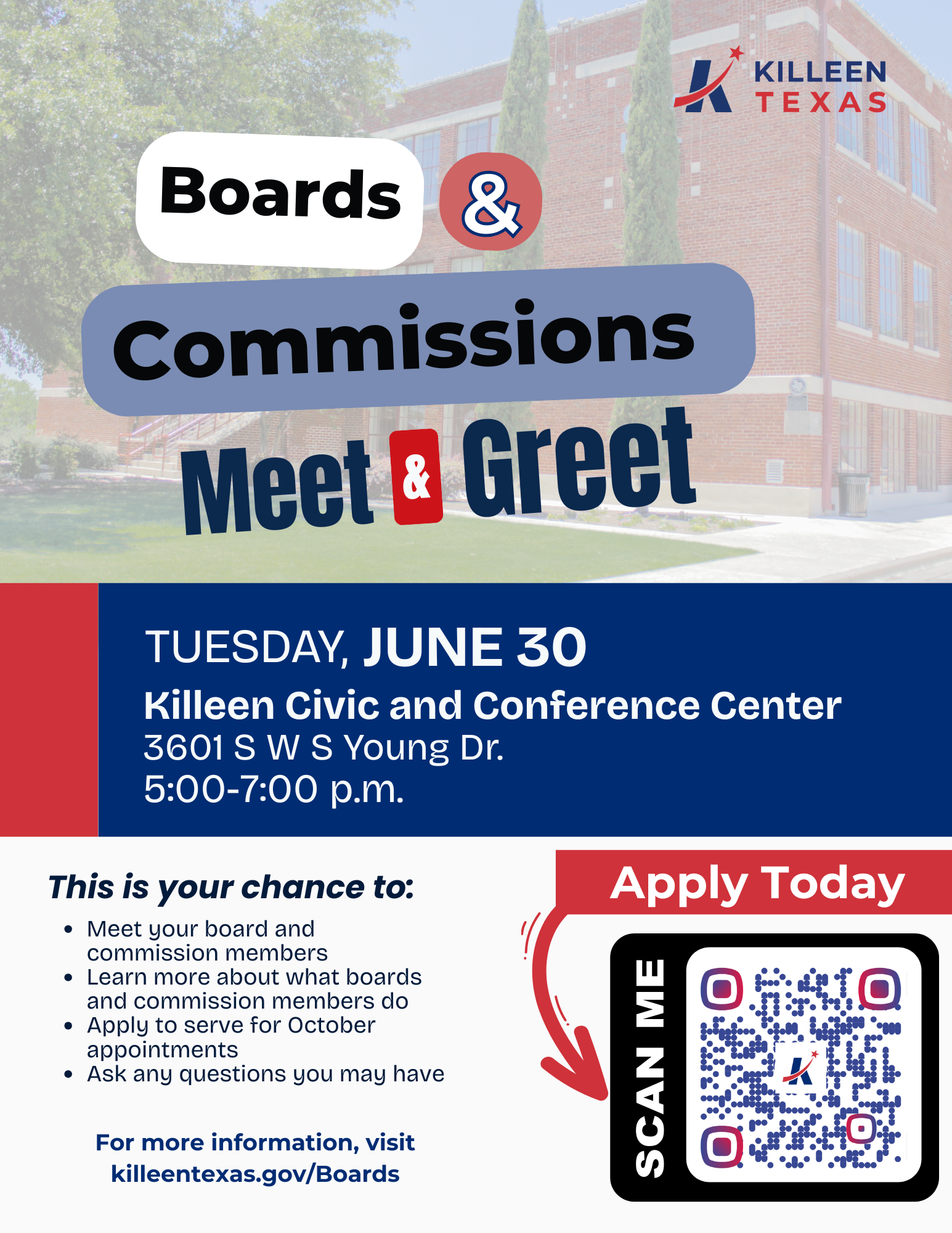 City of Killeen - Boards and Commissions Meet and Greet