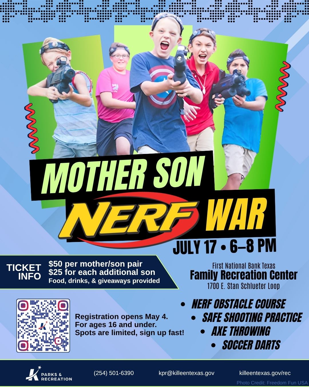 City of Killeen - Mother Son Nerf War