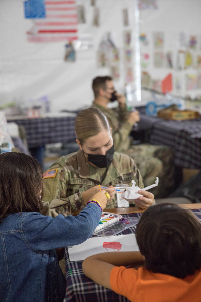 Arts and Crafts  gone Afghan Children  Fort Lee Press Center